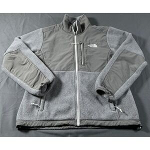 The North Face Denali Polartec Fleece Jacket Gray Womens Medium ANLP F14 T164